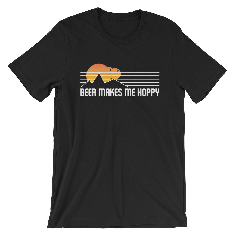 Beer Makes Me Hoppy - Short-Sleeve Unisex T-Shirt