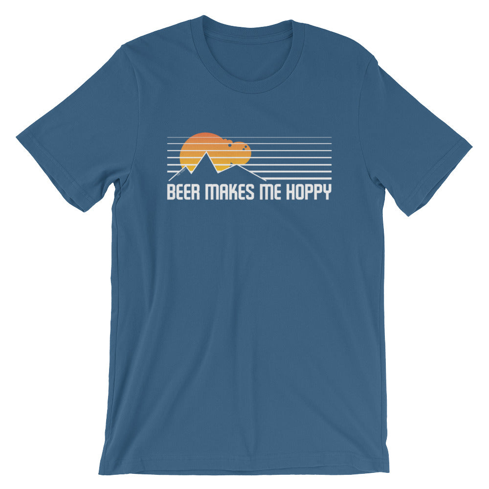 Beer Makes Me Hoppy - Short-Sleeve Unisex T-Shirt